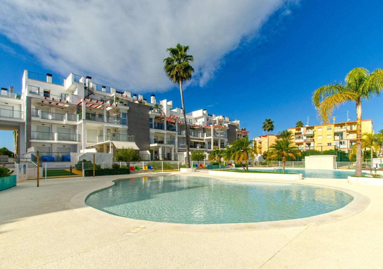 Apartamento Victoria Playa III Con Una Gran Terraza Denia Exterior photo